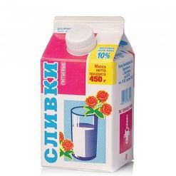 Сливки Ирмень 10% т/п 450г 