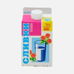 Сливки Ирмень 10% т/п 450г 