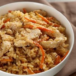 Рис с желтым карри и курицей на кокосовом молоке вес