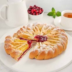 Пирог Праздничный с брусникой и апельсином вес
