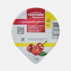 Продукт творож Ирмень Творожок с кусочками вишни 0.5% пл/ст 150г