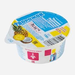 Продукт творож Ирмень Творожок с кусочками кокоса/ананас 0.5% 150г