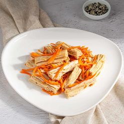 Салат спаржа с корейской морковью пл/к 200г