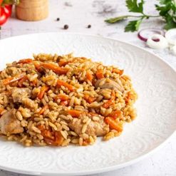 Плов с курицей вес