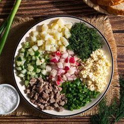 Набор для окрошки с мясом вес