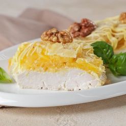 Грудки куриные запеченные с ананасами вес