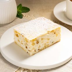 Запеканка творожная с грушей и орехами вес