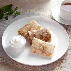 Блинчики с творогом и лимонной цедрой вес