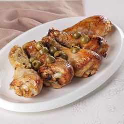 Голень куриная под лимонным маринадом с оливками вес