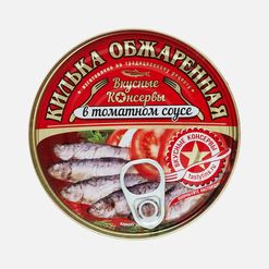Килька Вкусные консервы обжаренная в т/с ж/б/ключ 240г