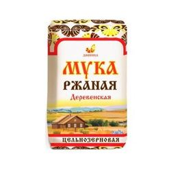 Мука Дивинка ржаная цельнозерновая бум/пак 1кг