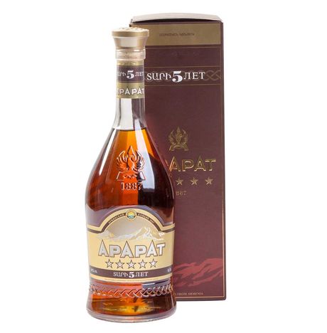 Коньяк  Арарат  5 звезд 40% п/у 0,7л