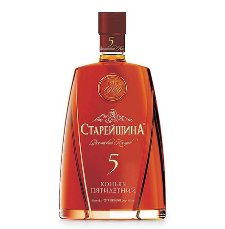 Коньяк Старейшина 40% 5лет ст/б 0,5л