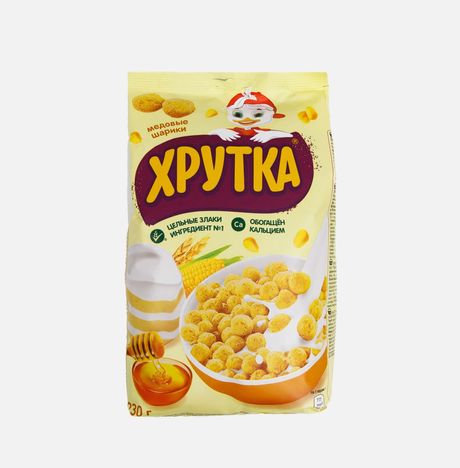 Завтрак Нестле Хрутка мультизлаков медовые шарики пл/уп 230г