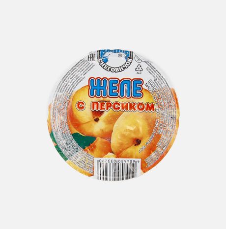 Желе Снеговичок Персик с кусочками пл/ст 150г