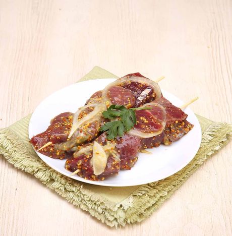 Шашлык из говядины с горчицей и киви п/ф вес
