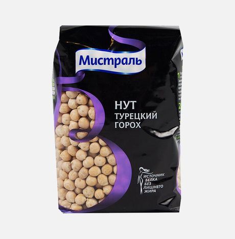 Нут Мистраль турецкий горох пл/уп 450г