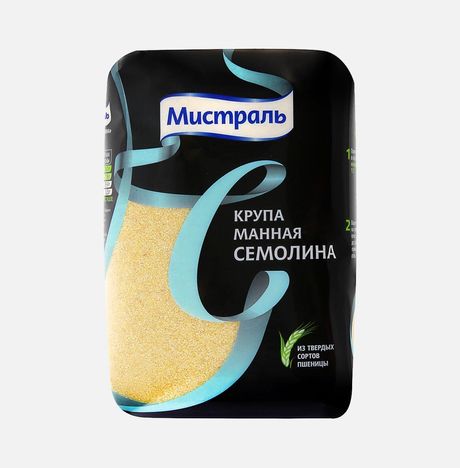 Крупа Мистраль Манная Семолина пл/уп 450г