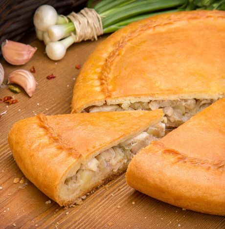 Пирог с курицей и картофелем вес