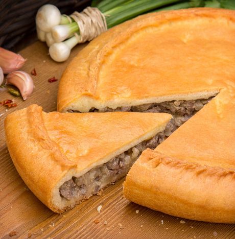 Пирог с мясом и картофелем вес