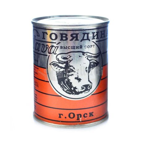 Говядина тушеная Орск Слава в/с ГОСТ ж/б 338г