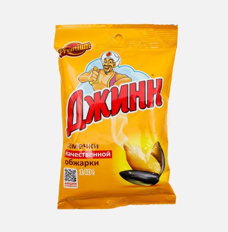 Семечки Джинн качественной обжарки пл/уп 140г