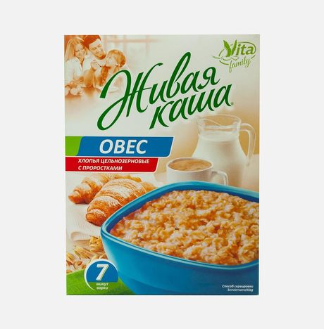 Хлопья Вита Живая каша Овес к/к 300г