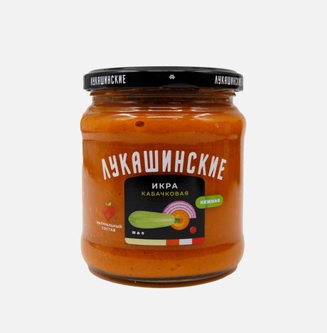 Икра Лукашинские кабачковая Нежная ст/б 460г
