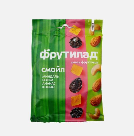 Смесь Фруктовая Энергия Фрути Смайл фруктово-ореховая 50г