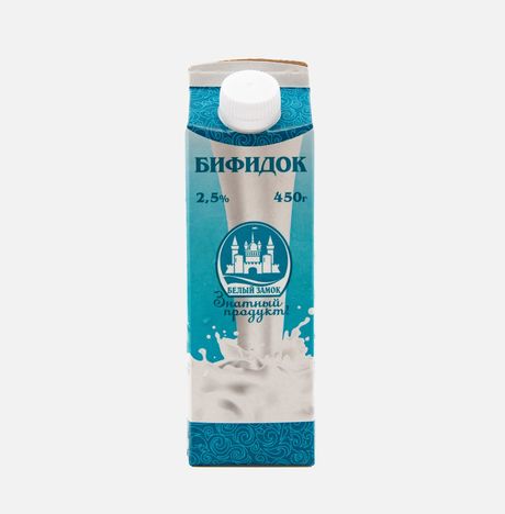 Кефир Белый Замок Бифидок 2.5% т/п 450г