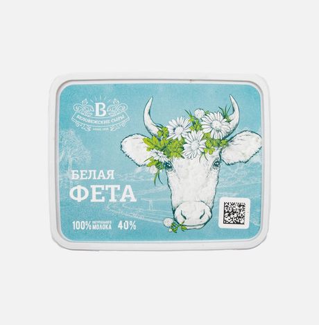 Сыр Белая Фета мягкий 40% 250г