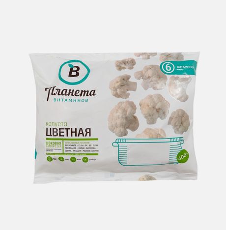 Капуста Планета Витаминов цветная с/м пл/пак 400г