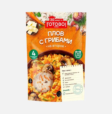 Плов Готово! с грибами 250г 