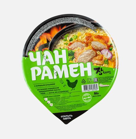 Лапша Доширак Чан Рамен со вкусом Курицы пл/уп 86г