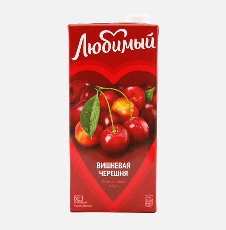 Напиток Любимый сокосодержащий Вишневая черешня т/п 0,95л