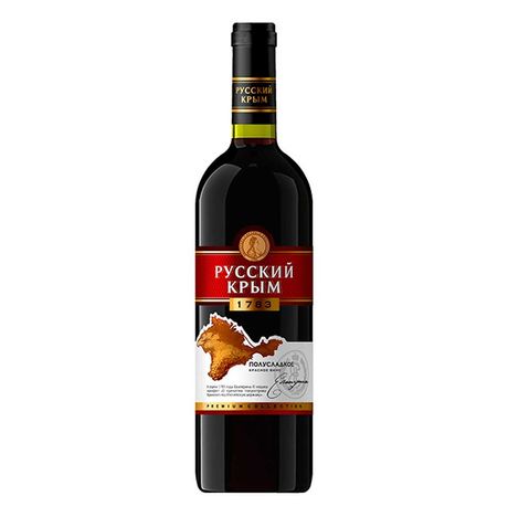 Вино Русский Крым стол кр п/сл 10-12% ст/б 0,75л