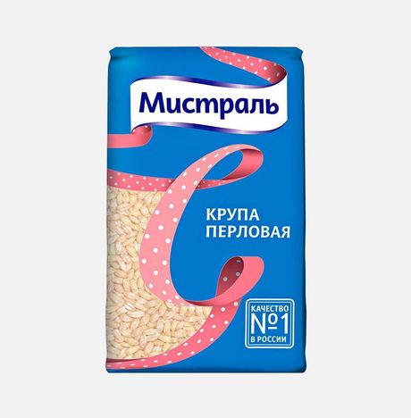 Крупа Мистраль перловая 900г