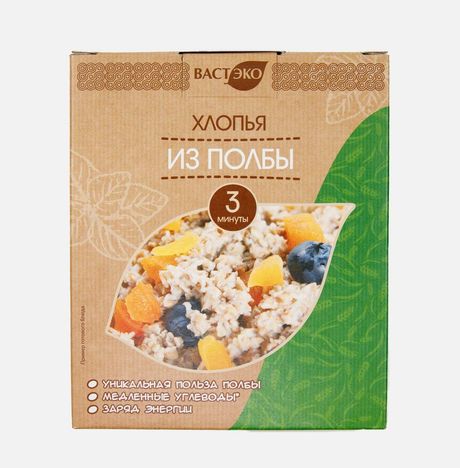 Хлопья Вастэко из Полбы пл/уп 400г