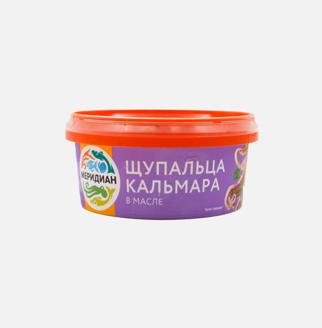 Щупальца кальмара Меридиан в масле пл/б 180г