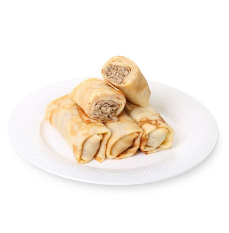 Блинчики с курицей и говядиной вес