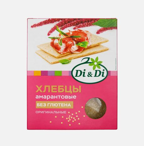 Хлебцы Ди энд Ди амарантовые без глютена 195г