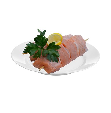 Шашлык По-царски с лимоном и зеленью из семги п/ф вес