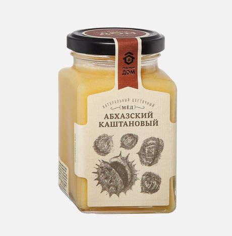 Мед Медовый дом Абхазский каштановый 320г