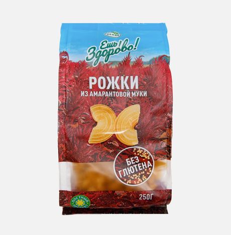 Мак. изд. Ешь ЗдорОво Рожки из амарантов муки б/глютена 250г