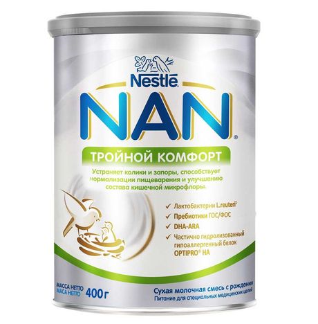 Смесь Нестле Нан Тройной Комфорт сух ж/б 400г