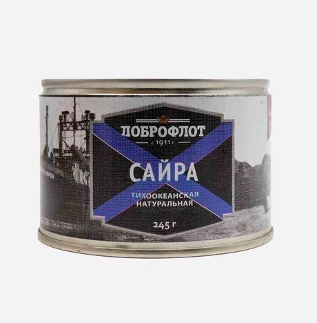 Сайра Доброфлот т/о натуральная ж/б/кл 245г