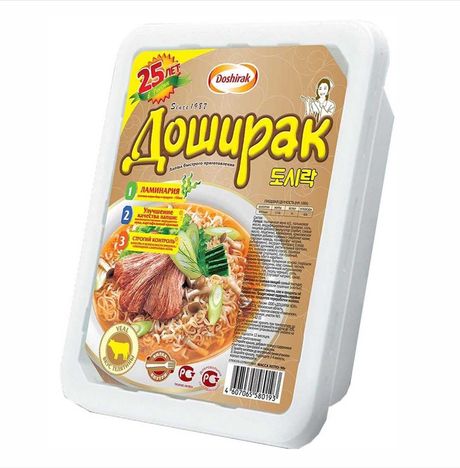 Лапша Доширак телятина пл/уп 90гр