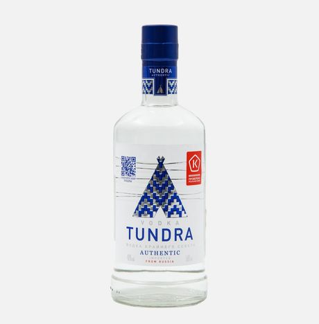 Водка Тундра Аутентик 40% ст/б 0,5л