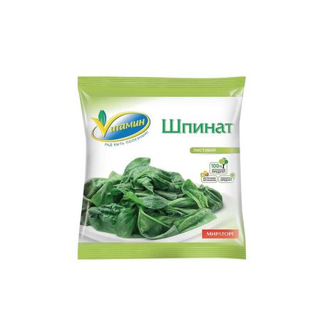 Шпинат Витамин листовой с/м пл/пак 400г