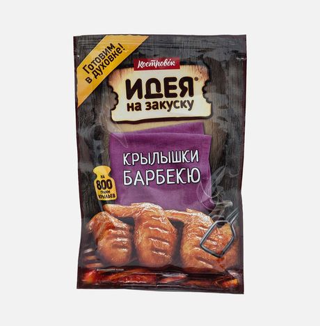 Маринад Костровок Идея на закуску Крылышки барбекю пл/уп 80г